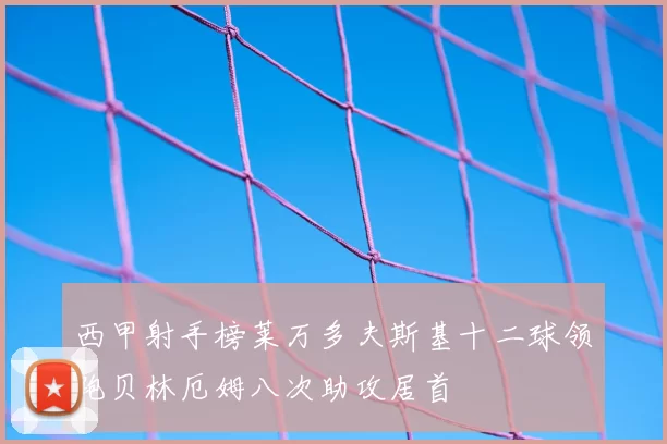 西甲射手榜莱万多夫斯基十二球领跑贝林厄姆八次助攻居首